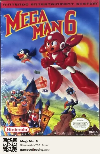 Mega Man 6 Nintendo Entertainment System, NTSC box front