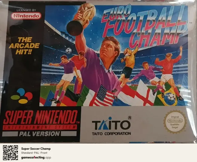 Super Soccer Champ Super Nintendo Entertainment System, PAL box front