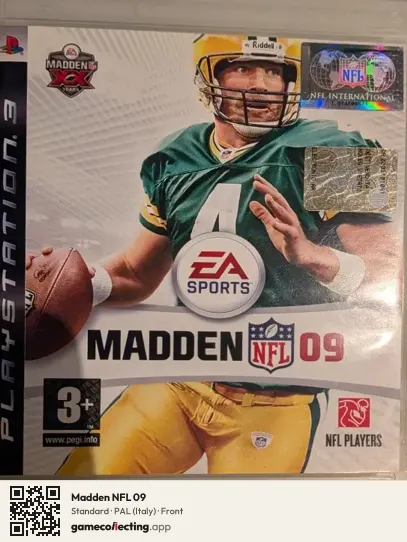 Madden NFL 09 PlayStation 3, Italy box front