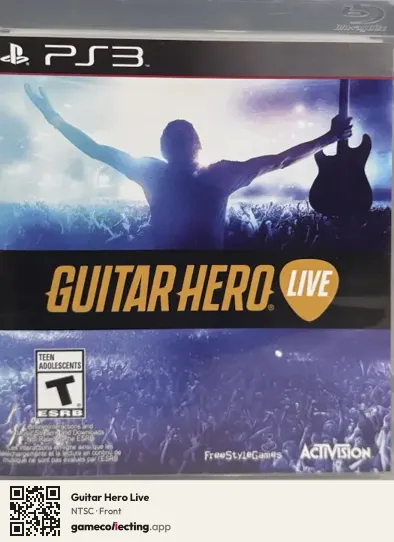 Guitar Hero Live PlayStation 3, NTSC box front