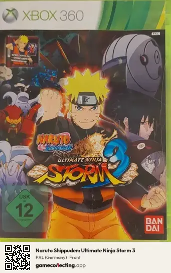 Naruto Shippuden: Ultimate Ninja Storm 3 Xbox 360, Germany box front