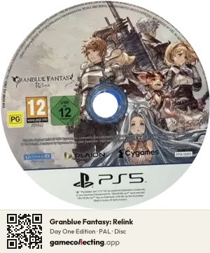 Granblue Fantasy: Relink PlayStation 5, PAL disc