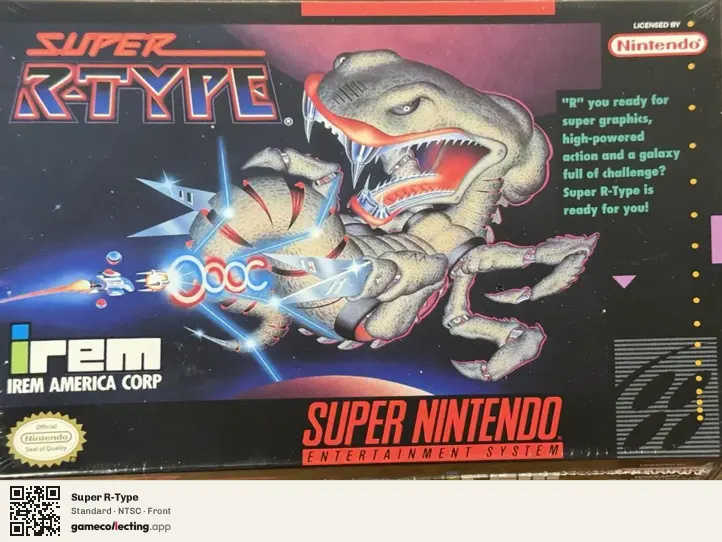 Super R-Type Super Nintendo Entertainment System, NTSC box front