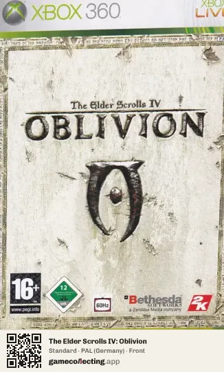 The Elder Scrolls IV: Oblivion Xbox 360, Germany box front