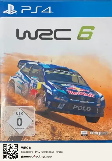 WRC 6 PlayStation 4, Germany box front