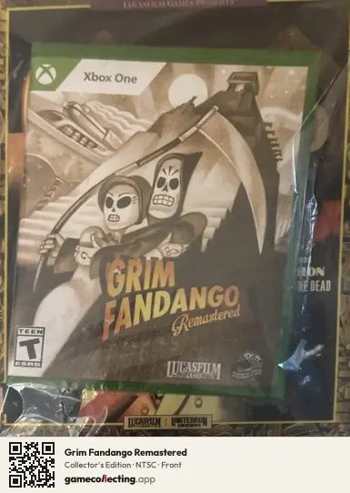 Grim Fandango Remastered Xbox One, NTSC box front