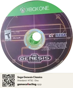 Sega Genesis Classics Xbox One, NTSC disc