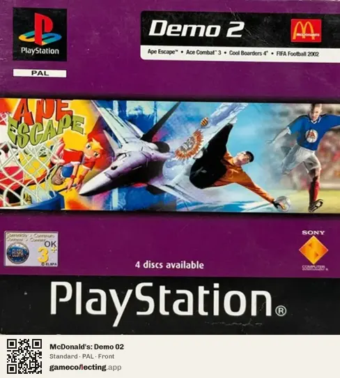 McDonald's: Demo 02 PlayStation, PAL box front