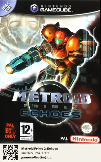 Metroid Prime 2: Echoes Nintendo GameCube, PAL box front