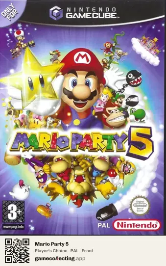 Mario Party 5 Nintendo GameCube, PAL box front