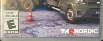 Truck & Logistics Simulator, the ESRB box on its front