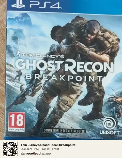 Tom Clancy's Ghost Recon Breakpoint PlayStation 4, France box front