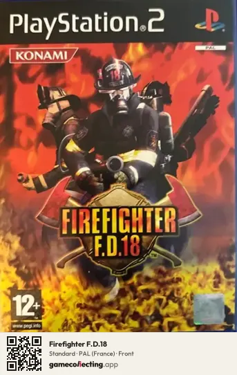 Firefighter F.D.18 PlayStation 2, France box front