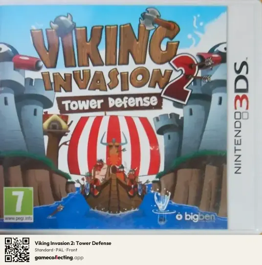 Viking Invasion 2: Tower Defense Nintendo 3DS, PAL box front
