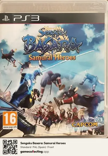 Sengoku Basara: Samurai Heroes PlayStation 3, Spain box front