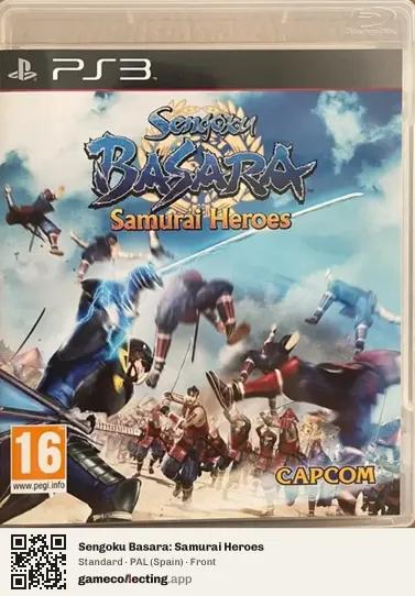 Sengoku Basara: Samurai Heroes PlayStation 3, Spain box front