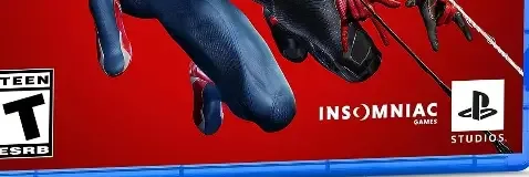 Marvel's Spider-Man 2, the ESRB box on its front