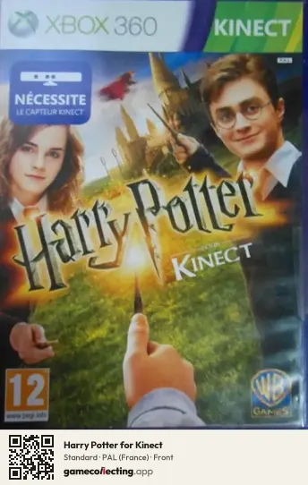 Harry Potter for Kinect Xbox 360, France box front