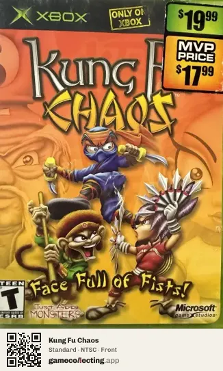 Kung Fu Chaos Xbox, NTSC box front