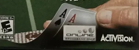 World Series of Poker, the ESRB box on its front