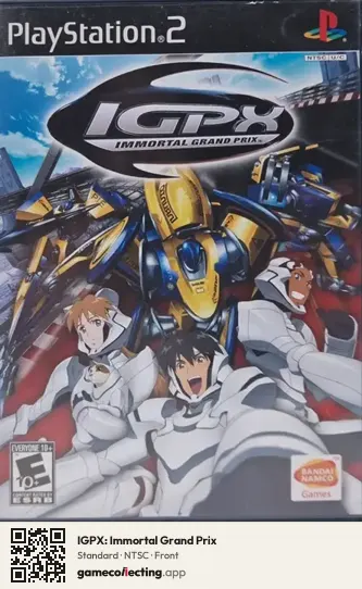 IGPX: Immortal Grand Prix PlayStation 2, NTSC box front