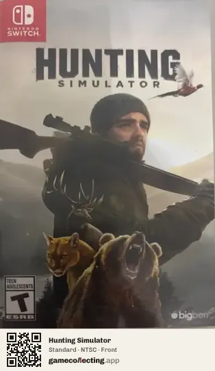Hunting Simulator Nintendo Switch, NTSC box front