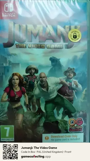 Jumanji: The Video Game Nintendo Switch, United Kingdom box front