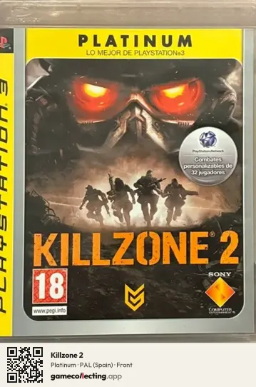 Killzone 2 PlayStation 3, Spain box front