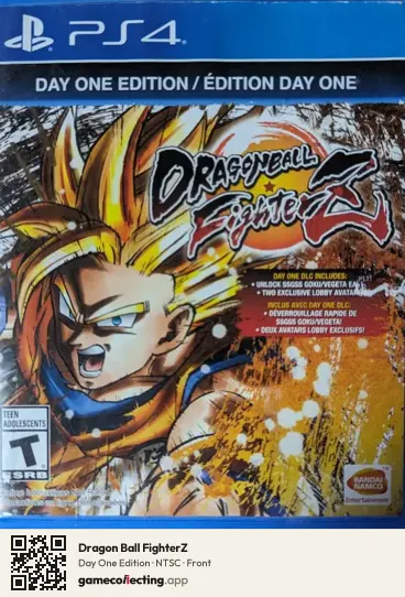 Dragon Ball FighterZ PlayStation 4, NTSC box front