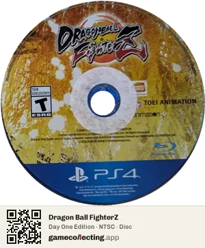 Dragon Ball FighterZ PlayStation 4, NTSC disc