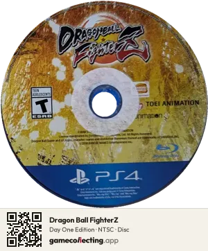 Dragon Ball FighterZ PlayStation 4, NTSC disc