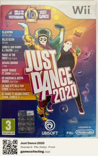 Just Dance 2020 Nintendo Wii, Italy box front