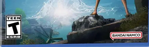 One Piece Odyssey, the ESRB box on its front