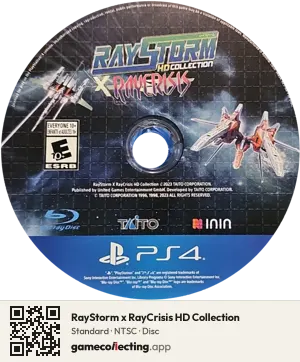 RayStorm x RayCrisis HD Collection PlayStation 4, NTSC disc