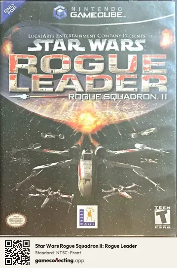 Star Wars Rogue Squadron II: Rogue Leader Nintendo GameCube, NTSC box front
