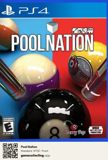 Pool Nation PlayStation 4, NTSC box front