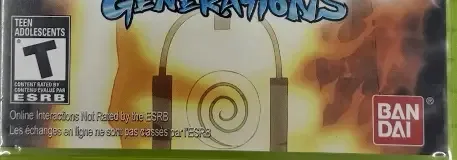 Naruto Shippuden: Ultimate Ninja Storm Generations, the ESRB box on its front