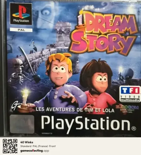 40 Winks PlayStation, France box front