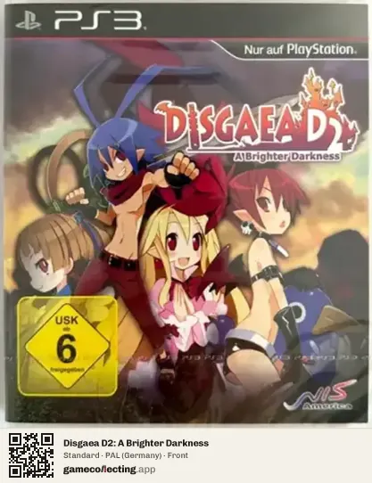 Disgaea D2: A Brighter Darkness PlayStation 3, Germany box front