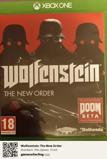 Wolfenstein: The New Order Xbox One, Spain box front
