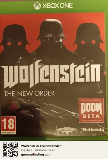 Wolfenstein: The New Order Xbox One, Spain box front