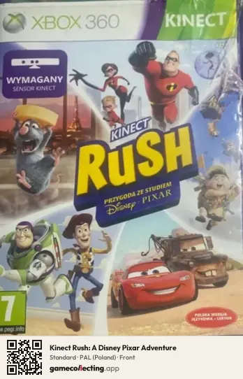 Kinect Rush: A Disney Pixar Adventure Xbox 360, Poland box front