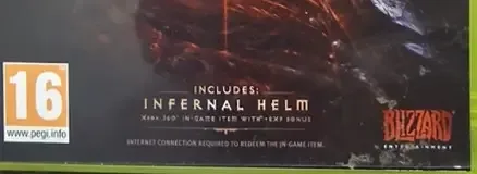 Diablo III, the PEGI square on its front