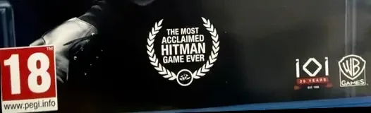 Hitman, the PEGI square on its front