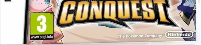 Pokémon Conquest, the PEGI square on its front