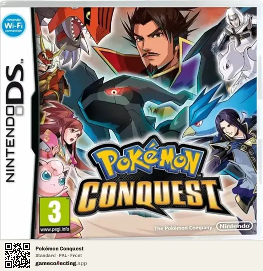 Pokémon Conquest Nintendo DS, PAL box front