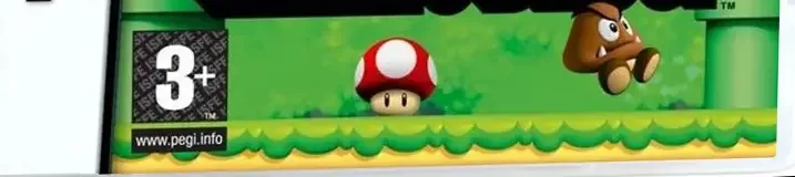 New Super Mario Bros., the PEGI square on its front