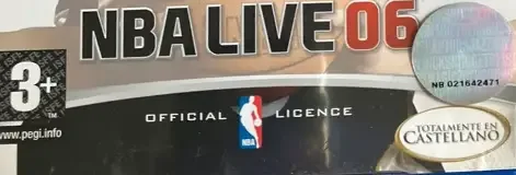 NBA Live 06, the PEGI square on its front