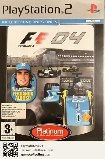 Formula One 04 PlayStation 2, Spain box front