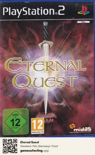 Eternal Quest PlayStation 2, Germany box front